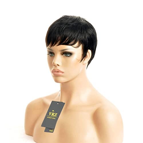 Vrz short discount human hair wigs