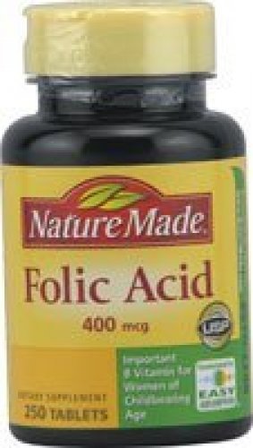 Nature Made Folic Acid 400 mcg Tablets, 250 Tablets - Imported Products ...