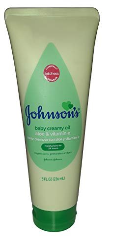 Johnson baby creamy oil 2024 aloe and vitamin e