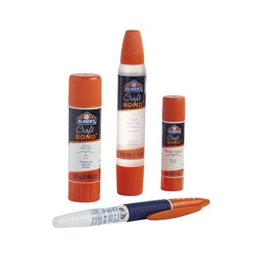 Elmer S Craft Bond Scrapbook Glue Set, 4 Types Of Craft Glue