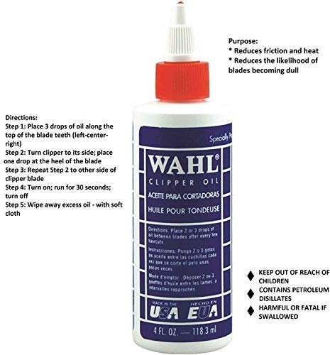 Wahlclipper Oil 4 Oz Wahl Clippers Clipper Oil 