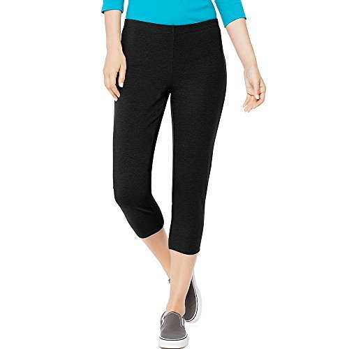 Hanes Women'S Stretch Jersey Capri, Black, Large - Imported Products from  USA - iBhejo