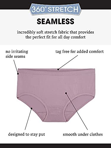 Fruit Of The Loom Womens Seamless Panties Bikini Underwear, Bikini - 6 Pack  Assorted Colors, Us - Imported Products from USA - iBhejo