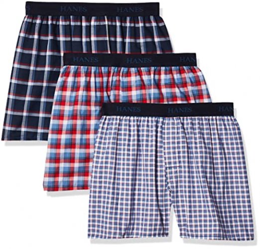 Hanes Big Boys' Ultimate Comfortsoft Plaid Boxers (3 Pack), Assorted, S -  Imported Products from USA - iBhejo