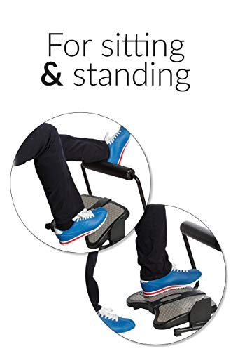 Mount-It! Under Desk Footrest with Messaging Rollers and Height Adjustment
