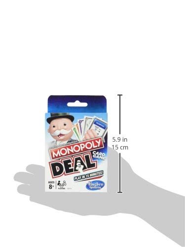 Monopoly Deal Card Game, Quick-Playing Family Card Game for 2-5