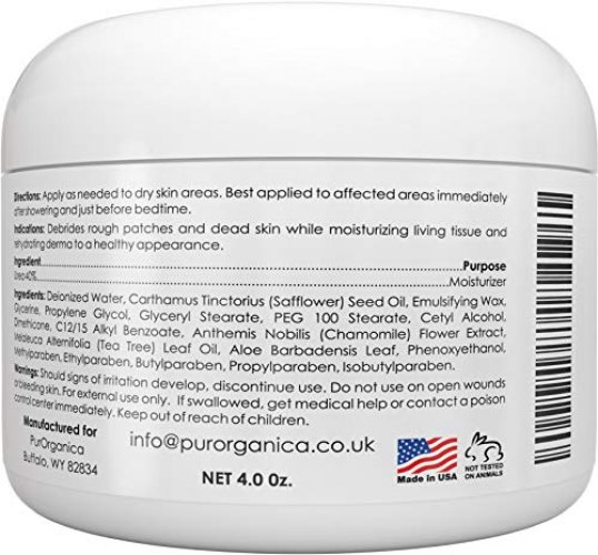  PurOrganica Urea 20% Healing Cream 4 oz - Best Callus