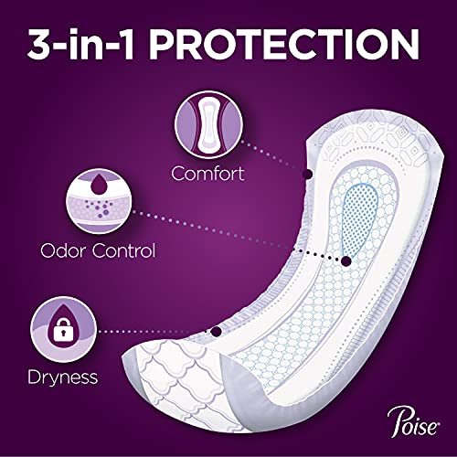 Poise Incontinence Pads & Postpartum Incontinence Pads, 6 Drop Ultimate  Absorbency, Long Length, 45 Count, Packaging May Vary - Imported Products  from USA - iBhejo