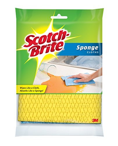 Libman 1482 Microfiber Sponge Cloths - Combines The Best of A Sponge and Dish Cloth, Includes 3 Packs of 3 Sponge Cloths (9 Tota