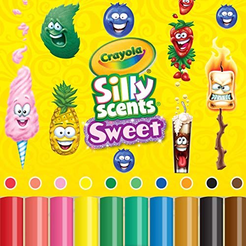 Silly Scents Fine Line Markers, Sweet, 10 Count, Crayola.com