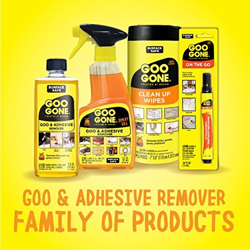  Goo Gone Original - 2 Ounce - Surface Safe Adhesive Remover  Safely Removes Stickers Labels Decals Residue Tape Chewing Gum Grease Tar