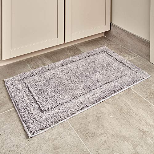 Soft Microfiber Non-slip Rubber Bath Mat Rug. Bathroom Mat. 34x21