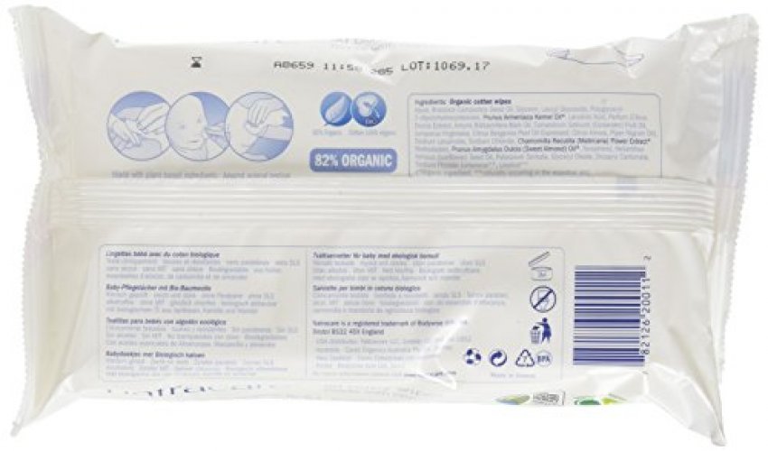 Natracare organic best sale cotton baby wipes