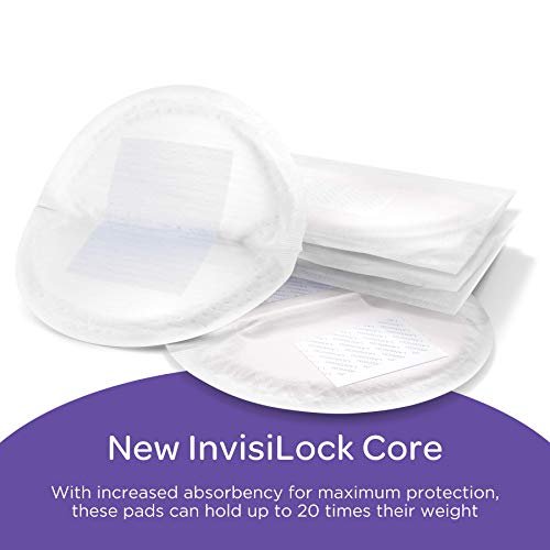 Lansinoh Stay Dry Disposable Nursing Pads for Breastfeeding, 36 count White  