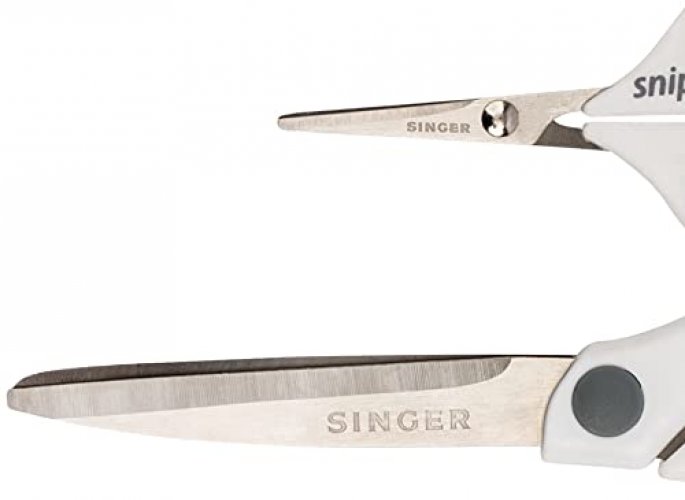 Singer 07175 Sewing And Detail Scissors Set With Comfort Grip,White,Pink -  Imported Products from USA - iBhejo