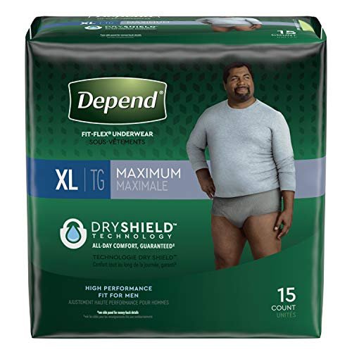 Depend®- FIT-FLEX Incontinence Underwear For Women, Disposable, Maximum  Absorbency, Large, 17 Count