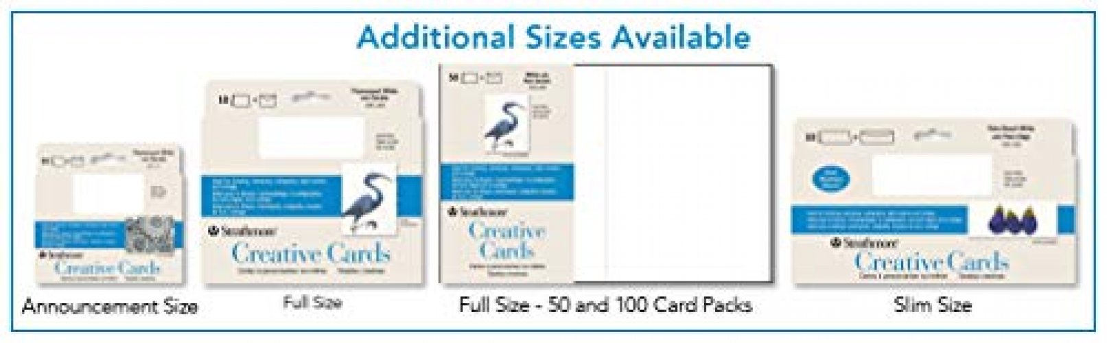 Strathmore Creative Cards Fluorescent White 50 Pack
