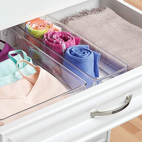 iDesign 12-in x 6-in Clear Plastic Drawer Organizer in the Drawer Organizers  department at