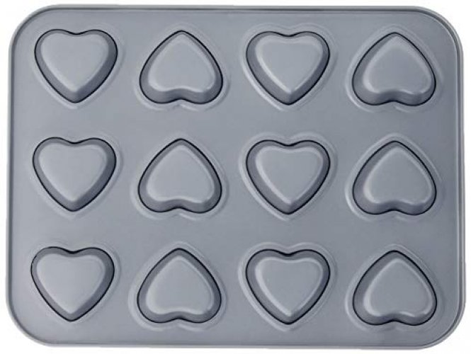 Fox Run Stainless Steel 6 Cup Muffin Pan, Silver