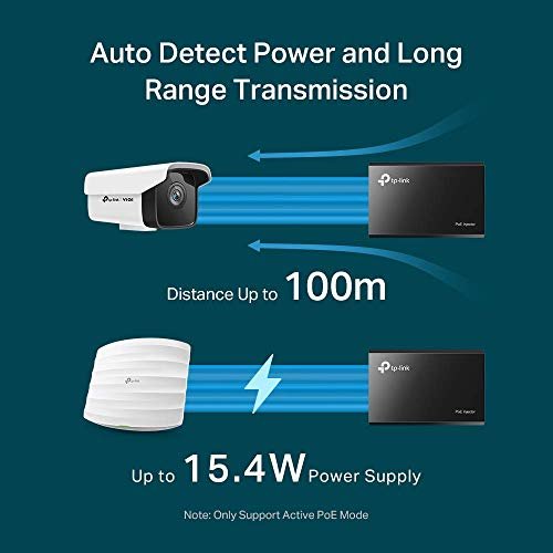 Tp-Link 802.3Af Gigabit Poe Injector, Convert Non-Poe To Poe Adapter, Auto Detects The Required Power, Up To 15.4W, Plug & Play
