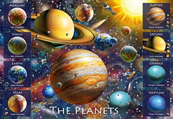 Ravensburger 108534 The Planets Jigsaw Puzzles , Blue 19 X 14