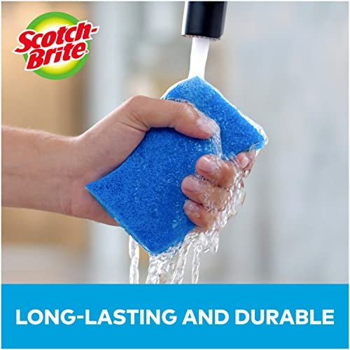 Scotch-Brite Zero Scratch Scrub Sponges for Cleaning Kitchen, Bathroom, and  Household, Non-Scratch Sponges Safe for Non-Stick Cookware, 6 Scrubbing