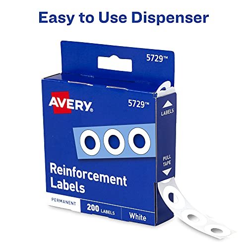 Avery Reinforcement Labels, Permanent