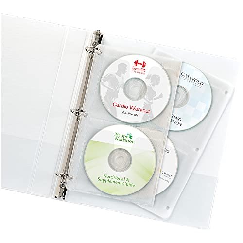 Fellowes CD/DVD Protector Sheets for Three-Ring Binder