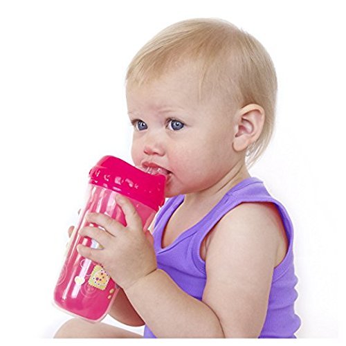 nuby no-spill insulated cool sipper, 9 ounce, colors may vary