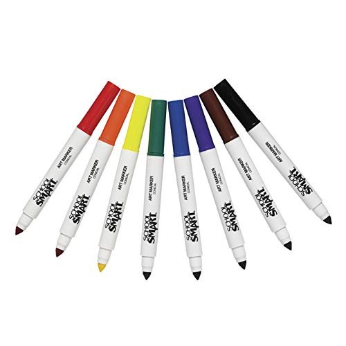 School Smart Art Marker, Conical Tip, Assorted Colors, Pack Of 200 -  Imported Products from USA - iBhejo