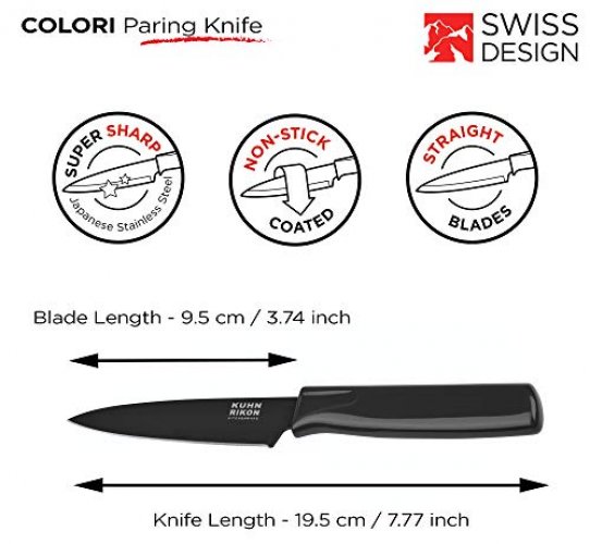 Kuhn Rikon Colori Mini Prep Knife, Red