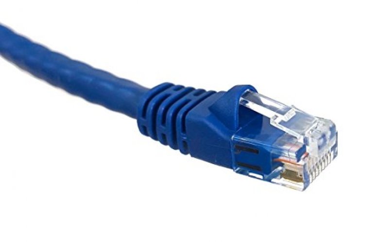 Micro Connectors 50-ft Cat 7 Blue Ethernet Cable in the Ethernet