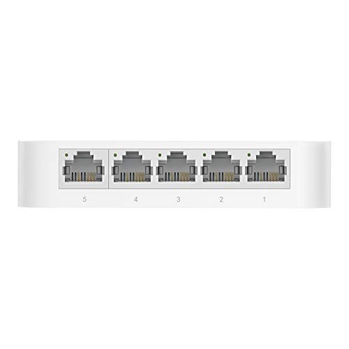 8-Port 10/100 Mbps Fast Ethernet Network Switch RJ45 Ethernet Hub,  Plug-and-Play, Fanless Quiet Design