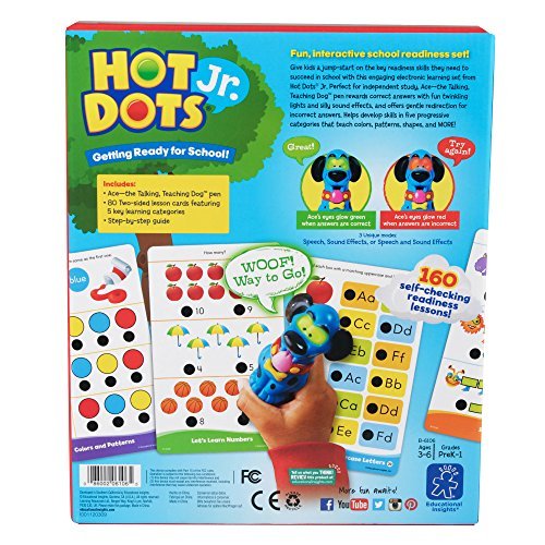 Educational Insights Hot Dots Jr. Ace - The Talking Teaching Dog