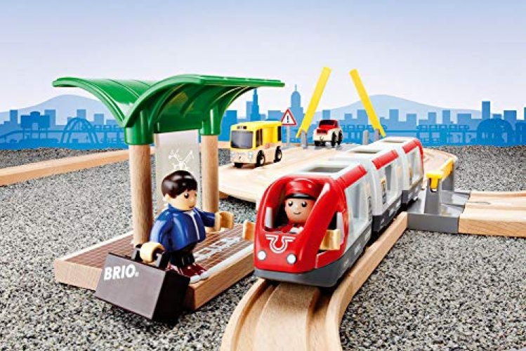 brio world rail and road travel set