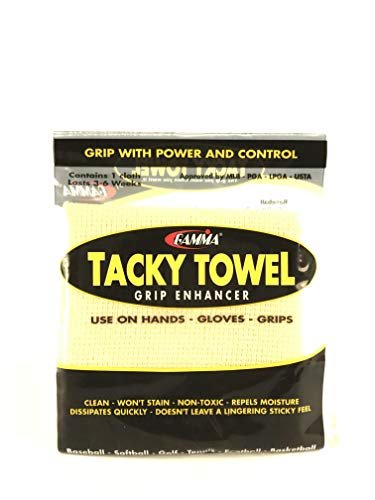Gamma Tacky Towel Grip Traction Enhancer - Ideal for Tennis, Golf,  Baseball, Football, Softball, or Basketball 8.00 x 5.00