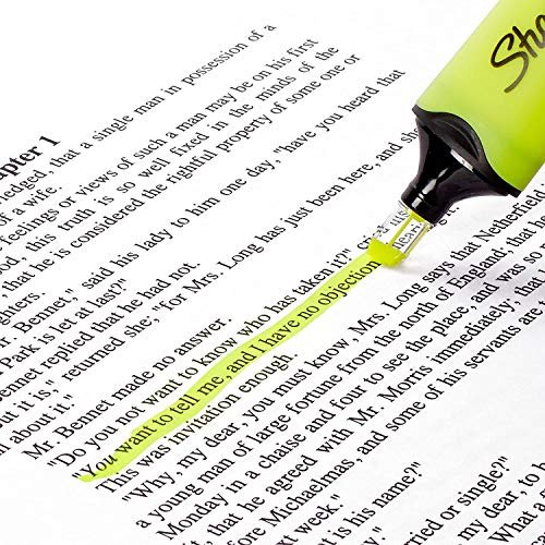 Sharpie Highlighter Clear View Highlighter with See Through Chisel