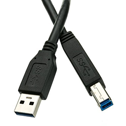 USB 3.0 A Male to B Male cable gold-plated - 6Feet