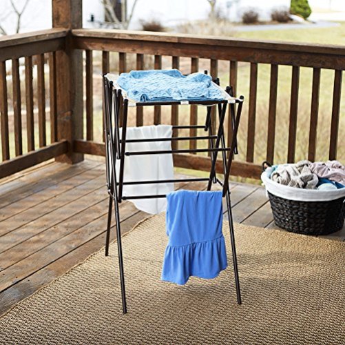 Household Essentials Metal Expandable Over the Door Drying Rack