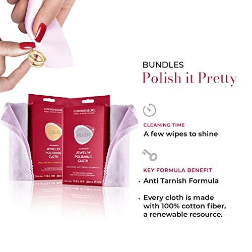 Gold and Silver Jewelry Polishing Cloth Kit - Connoisseurs Jewelry