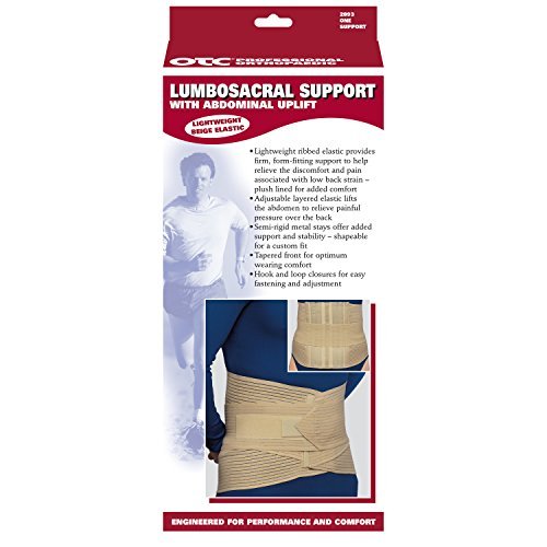 OTC Lumbo-Sacral Support, Abdominal Uplift, 11-Inch Lower Back