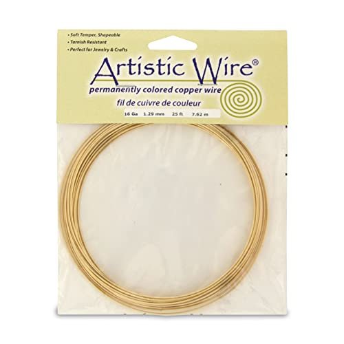 Mandala Crafts Copper Wire for Jewelry Making - Metal Craft Wire for Crafts  - Tarnish-Resistant Beading Jewelry Wire Coil Wire for Jewelry Wrapping