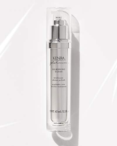 Kenra Platinum Silkening Gloss, Brilliant Shine Polish, Tames Frizz &  Smooths Flyaways, Lightweight Formula, Protects Against Humidity