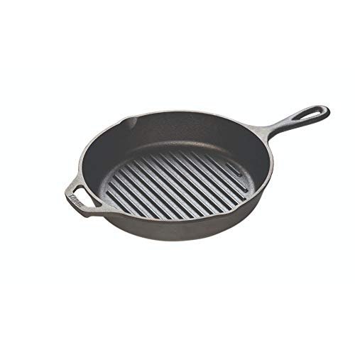 Lodge L8GP3 Cast Iron Grill Pan, 10.25-inch 