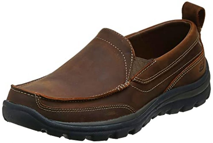 Skechers Men'S Relaxed Fit Memory Foam Superior Gains Slip-On ...