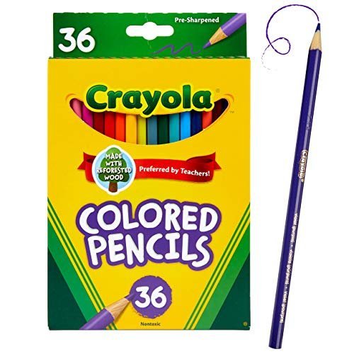 Colored Pencils (36Ct), Kids Pencil Set, Back to School Supplies, Assorted  Colors, Great for Classrooms, Nontoxic, Ages 3+ 