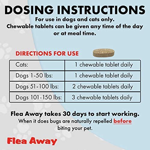 Flea away chewable sales tablets