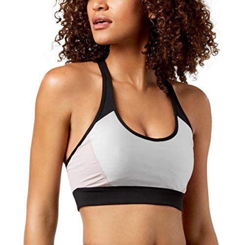 Calvin Klein Performance Women'S Metallic Shine Colorblock Keyhole Fitness  Bra, Evening Sand, Extra Large - Imported Products from USA - iBhejo
