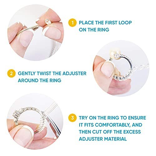 14kt Gold Filled Ring Sizer Adjuster Fits Any Ring Sizer for Loose Rings  New Small Size Pack of 3 