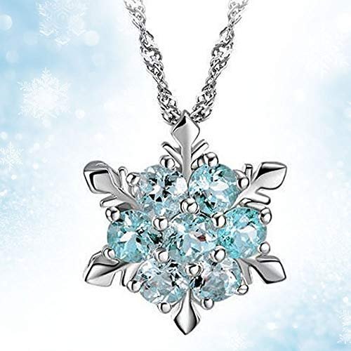 Disney Frozen 2 Blue Crystal Snowflake Pendant Necklace in Silver-Plate, 16  | Pendant, Snowflake pendant, Magical jewelry